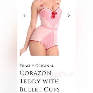 ‼️DO NOT BUY‼️ ✨ISO✨ Trashy Lingerie Corazon Teddy with Bullet Cups!!
